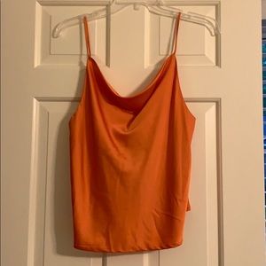 Silky slouch neck tank